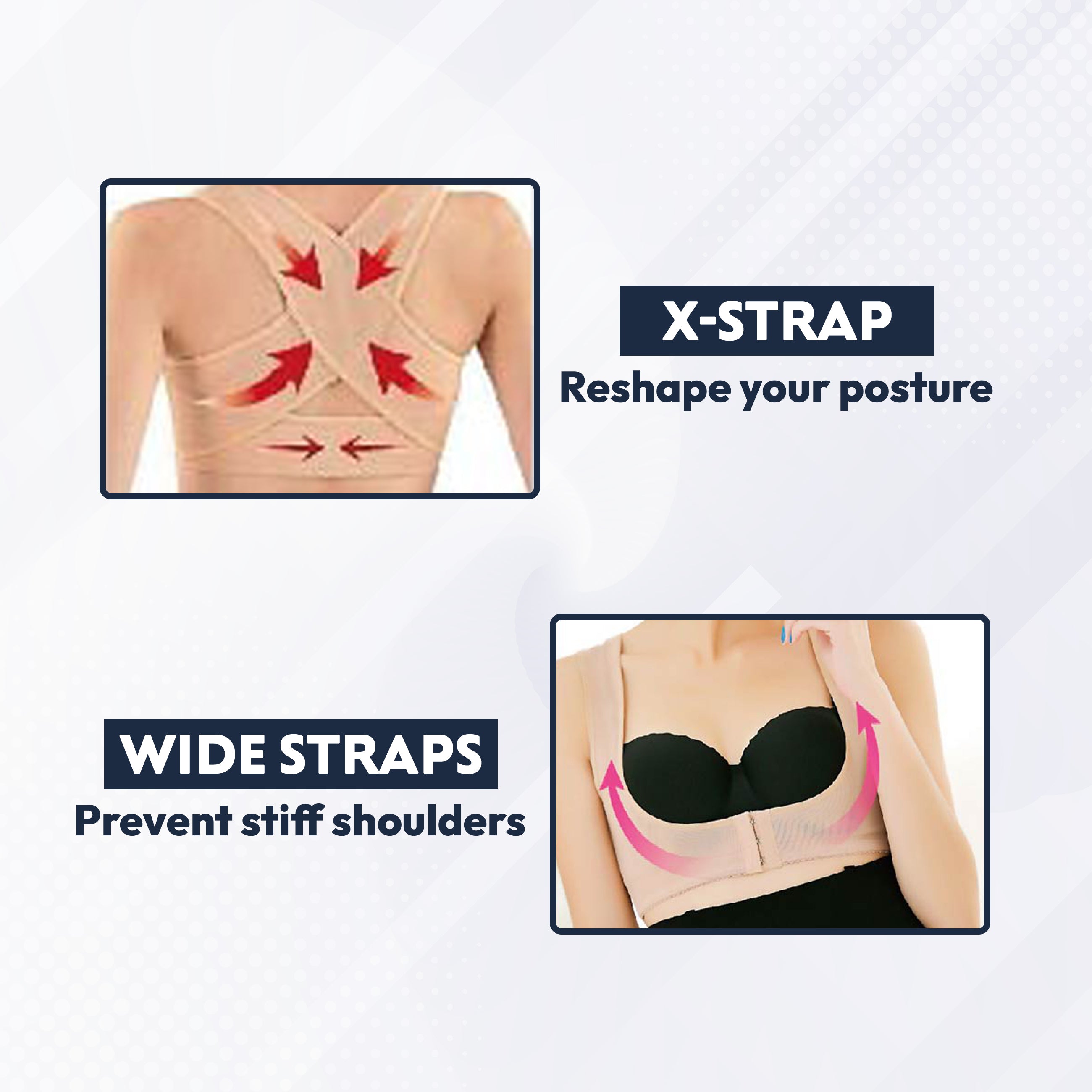 I5Joints-XPosture Support Belt For Womens(Premium Back Brace With Non Magnetic Support At Back | Posture Corrector Therapy Shoulder Belt For Lower And Upper Back Posture Corrector for Women)) I5Joints-XPosture Support Belt For Womens(Premium Back Brace With Non Magnetic Support At Back | Posture Corrector Therapy Shoulder Belt For Lower And Upper Back Posture Corrector for Women))